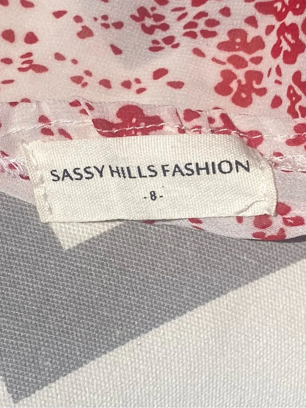 Sassy Hills Fashion Size 8 Floral Mini Dress - Picture 7 of 8